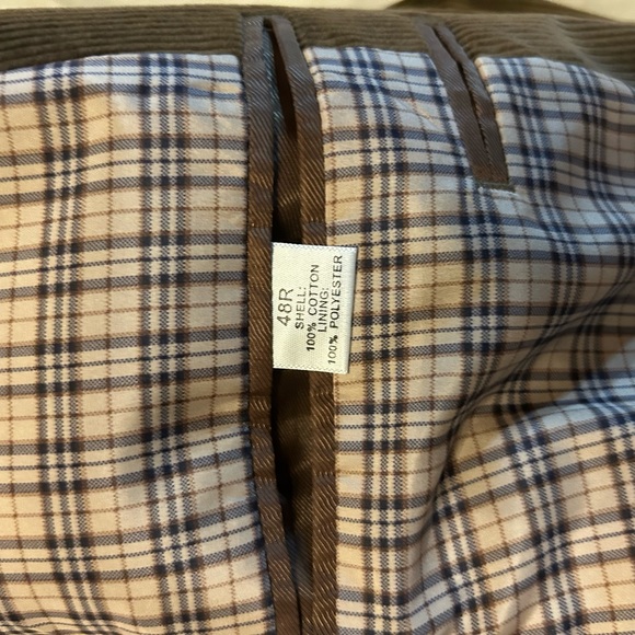 Saddlebred Chocolate Corduroy Men’s Blazer 48R - Picture 7 of 12